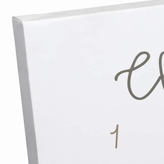 Christmas Trees Countdown Canvas Wall Art